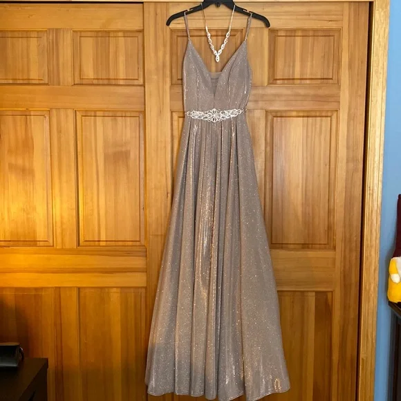 B Darlin | Dresses | Rose Gold Shimmer Prom Dress With Removable Belt | Poshmark B Darlin | Dresses | Rose Gold Shimmer Prom Dress With Removable Belt | Poshmark